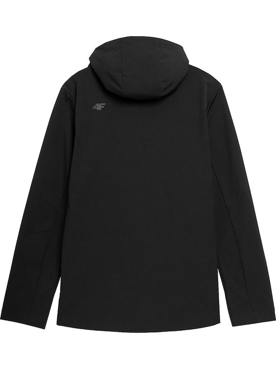 Softshell Winter Jacke Softshell Wasserdicht und Winddicht Schwarz