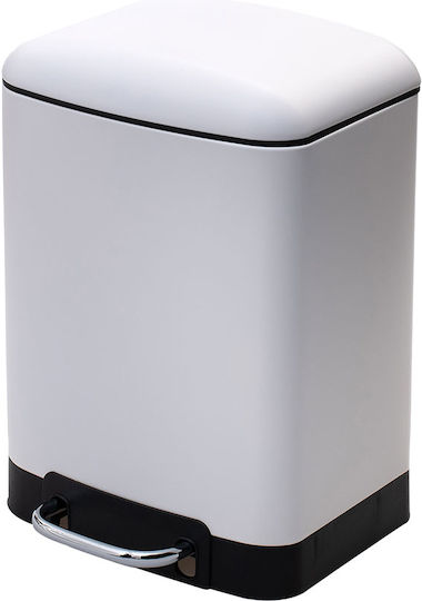 Estia Inox Bathroom Basket Soft Close 6lt White