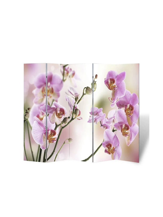 vidaXL Decorative Room Divider made of Canvas with 5 Panels 200x170cm