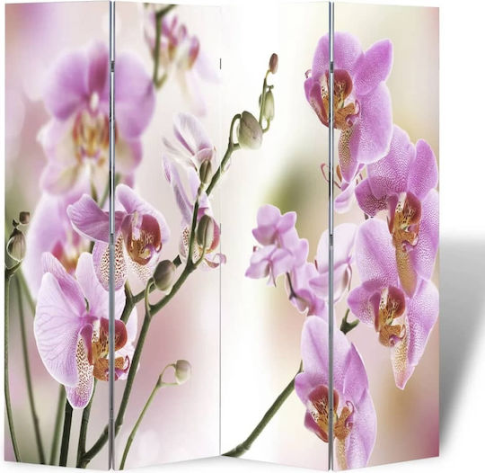 vidaXL Decorative Room Divider made of Canvas with 4 Panels 160x170cm