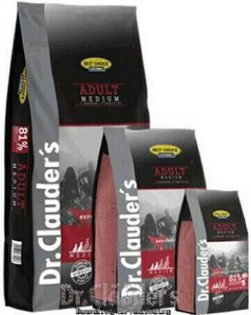 Dr.Clauder's Best Choice Adult Medium 12.5kg Dry Food Grain-Free & Gluten-Free for Adult Small & Medium Breed Dogs with Chicken