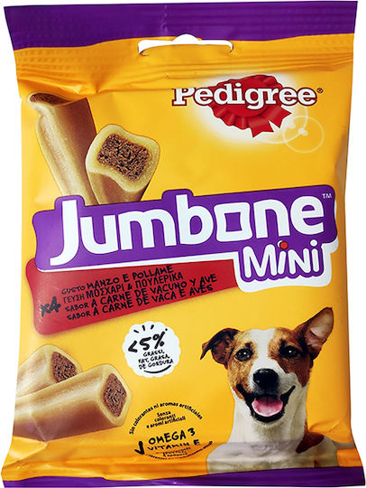 Pedigree Jumbone Treat for Puppies Small Breeds with Calf and Poultry 160gr 4pcs