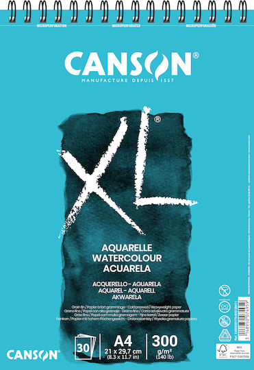 Canson Sketch Pad XL Aquarelle A4 21x29.7cm 30 Sheets