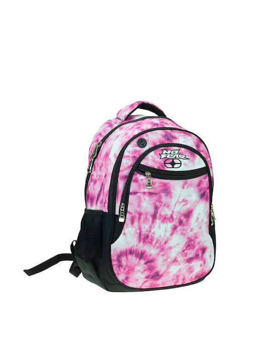 Back Me Up Tie Dye School Bag Backpack Elementary, Elementary Fuchsia