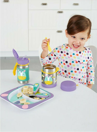 Skip Hop Zoo Unicorn Stainless Steel Kids Water Bottle Unicorns with Straw Multicolour 350ml