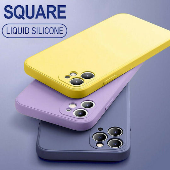 Bodycell Square Liquid Back Cover Silicone Light Violet (Realme 7i)