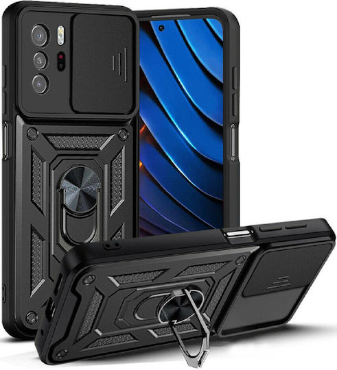 Bodycell Armor Slide Back Cover Πλαστικό Μαύρο (Poco X3 GT)