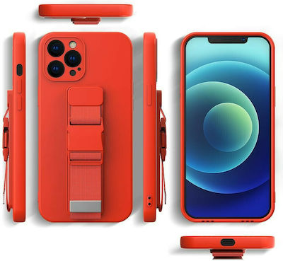 Hurtel Rope Air Bag Back Cover Silicone 1mm Red (Redmi Note 9S / 9 Pro / 9 Pro Max)