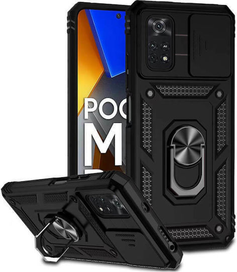 Bodycell Armor Slide Back Cover Πλαστικό Μαύρο (Poco M4 Pro 5G / Redmi Note 11s 5G)