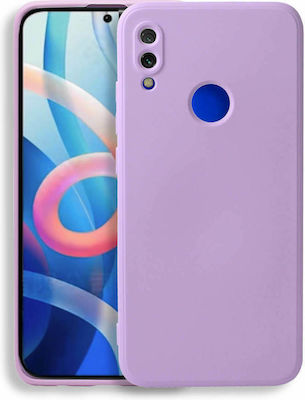 Bodycell Square Liquid Silicone Back Cover Light Violet (Redmi Note 7 / 7 Pro)