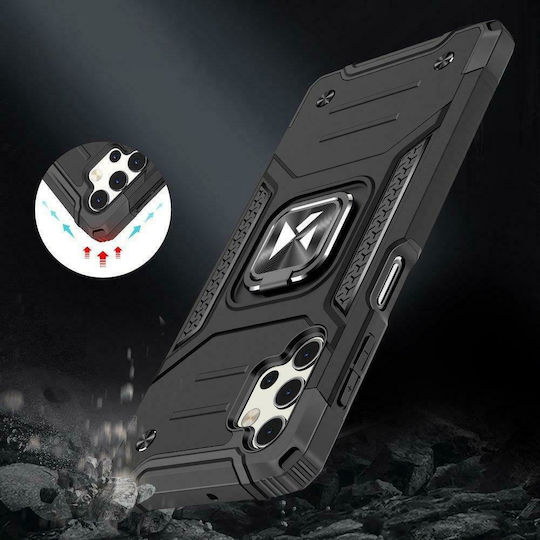 Wozinsky Ring Armor Задна корица Пластмаса Черен (Samsung Galaxy A13 5G)