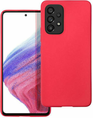 Forcell Soft Umschlag Rückseite Silikon Rot (Galaxy A53)