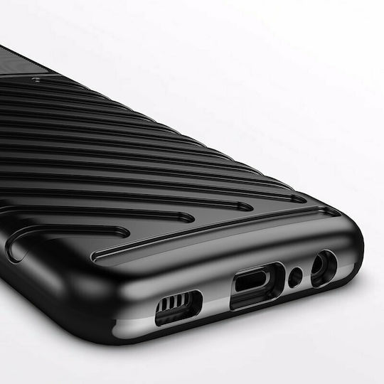 Hurtel Thunder Back Cover Σιλικόνης Μαύρο (Galaxy A03s)