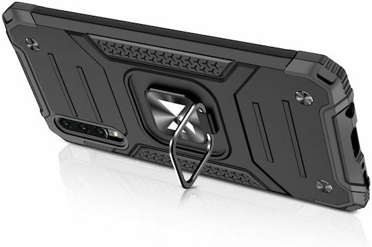 Wozinsky Ring Armor Kickstand Back Cover Πλαστικό Μαύρο (Galaxy A51)