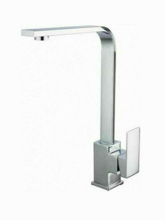 Viospiral Triton Tall Kitchen Faucet Counter Silver