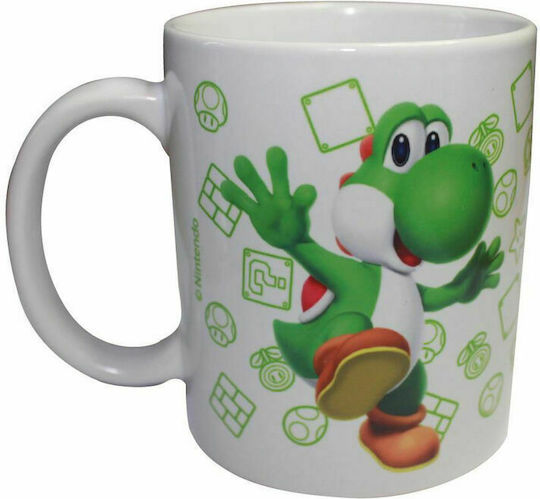 Nintendo Super Mario Bros Yoshi Cană Ceramică Multicoloră 2buc