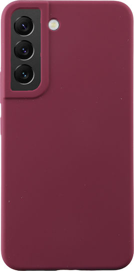 Idol 1991 Velvet Elite 4 Side Camera Guard Back Cover Silicone Burgundy (Galaxy S22)