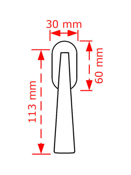 Viobrass 20-64 Handle Window Χρυσό Ματ