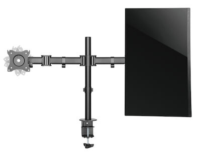 Brateck Ständer Auf dem Schreibtisch für 2 Bildschirme bis zu 27" mit Arm (LDT07-C024)