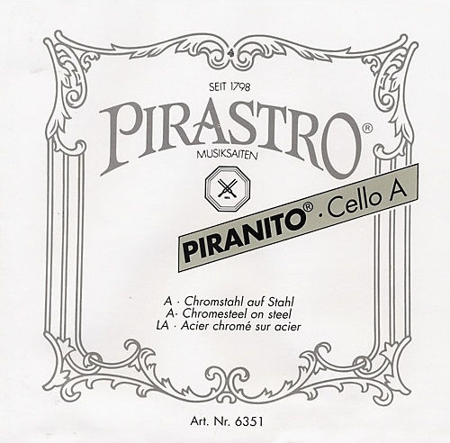 Pirastro Einzelne Stahl Saite für Cello 1/4 / 1/8 Piranito Cello 1/4 - 1/8 A (La)