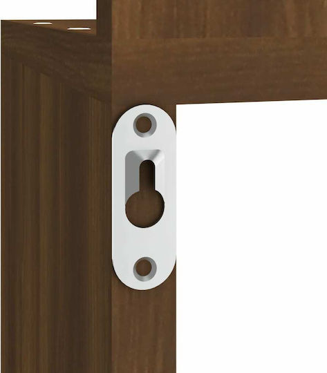 Eckregal Wand Brown Oak 20x20x127.5cm