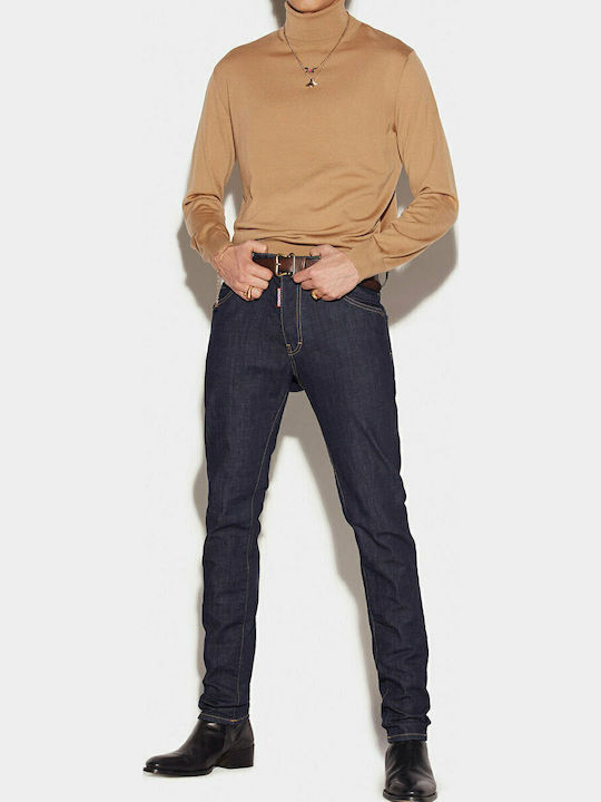 Cool Guy Pantaloni De Blugi Pentru Bărbați Cu Fit Slim Albastru Marin
