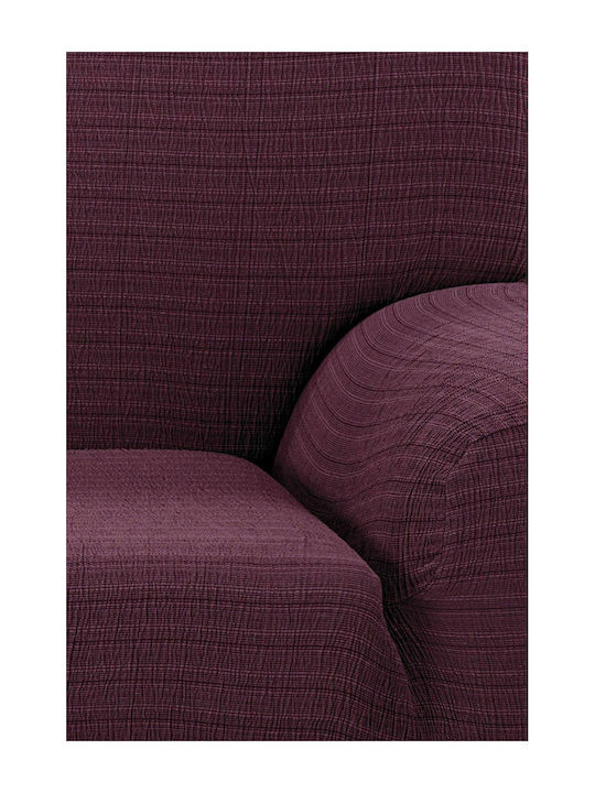 Mc Decor Akari Elastic Cover for Armchair Purple 70εκ. 1pcs MCL.EL.AKARI.P-MVB