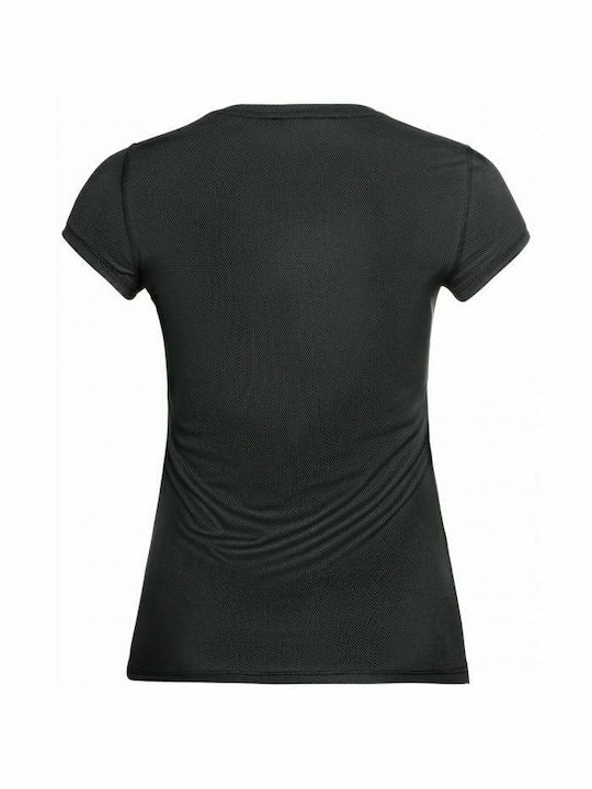 Odlo Active F-Dry Light Eco Γυναικεία Ισοθερμική Κοντομάνικη Μπλούζα Μαύρη