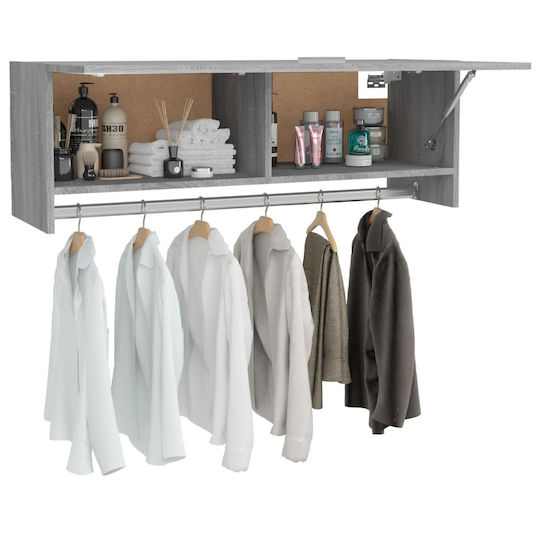 vidaXL Cabinet de baie L100xA32.5xÎ35cm Gri