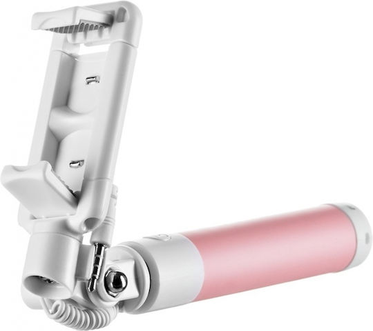 Remax Proda PP-P6 Selfie Stick με Καλώδιο 3.5mm Ροζ