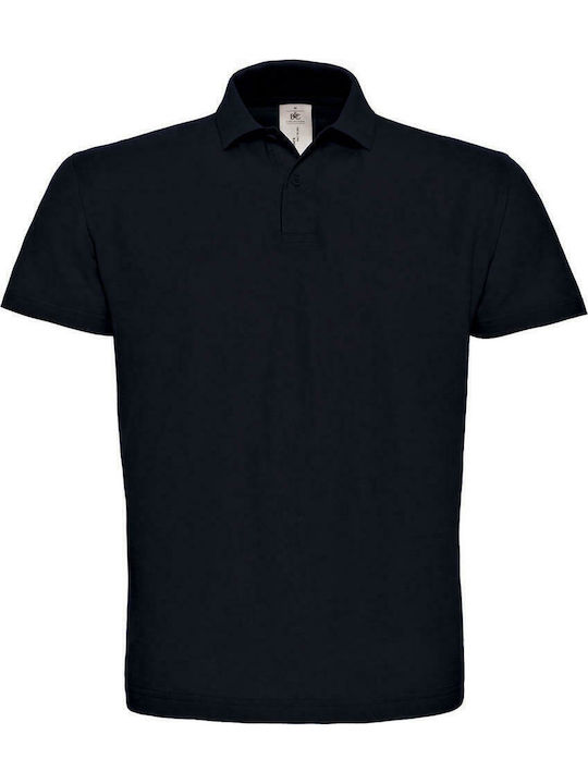 B&C ID.001 Ανδρικό Διαφημιστικό T-shirt Κοντομάνικο σε Navy Μπλε Χρώμα
