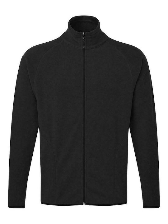 SG SGFleece Men's Long Sleeve Promotional Cardigan Dark Black