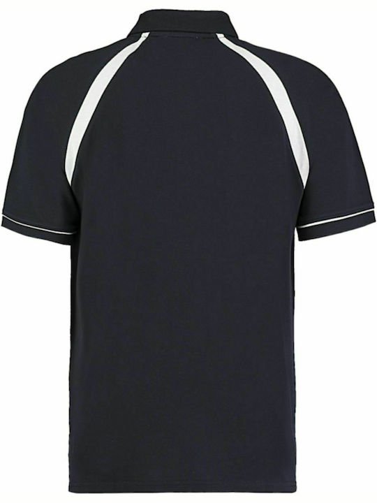 Kustom Kit Oak Hill KK615 Men's Short Sleeve Promotional Blouse Navy / White