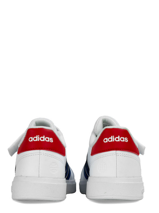 Grand Court 2.0 EL K Kids Sneakers with Hook & Loop Closure White