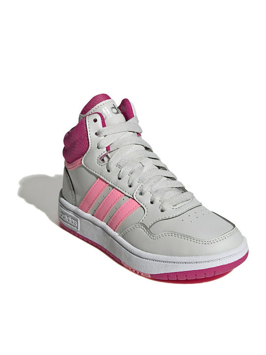 adidas Hoops 3.0 High Grey One / Beam Pink / Team Real Magenta