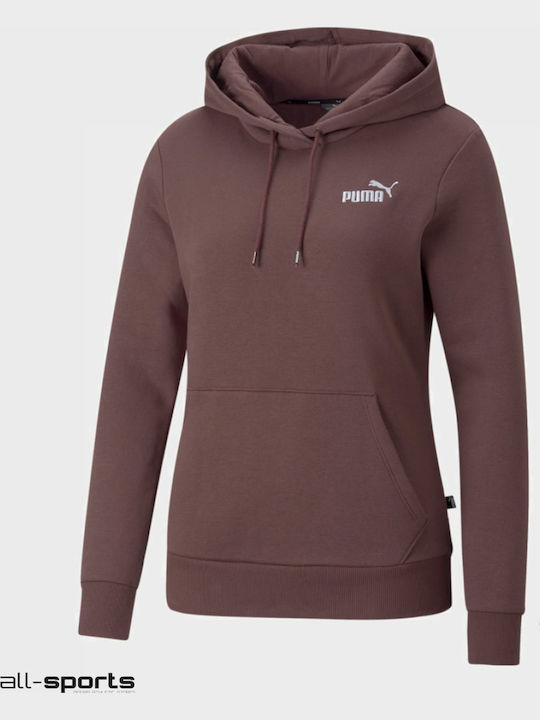 Ess+ Women's Sweatshirt Hooded Brown