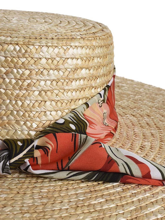Ble Resort Collection Γυναικείο Ψάθινο Καπέλο Floppy Μπεζ