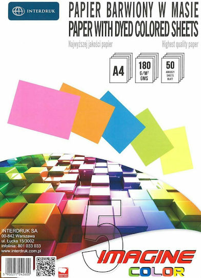 interDRUK Printing Paper A4 80gr/m² 10 sheets Bold Colours