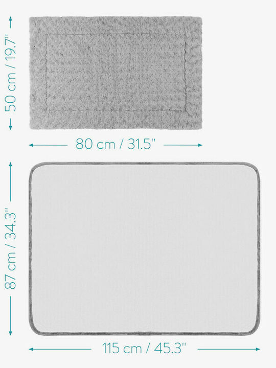 Navaris Blanket Dog Gray 115x87cm