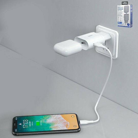 Remax Φορτιστής Χωρίς Καλώδιο με Θύρα USB-A Λευκός (RP-U32)