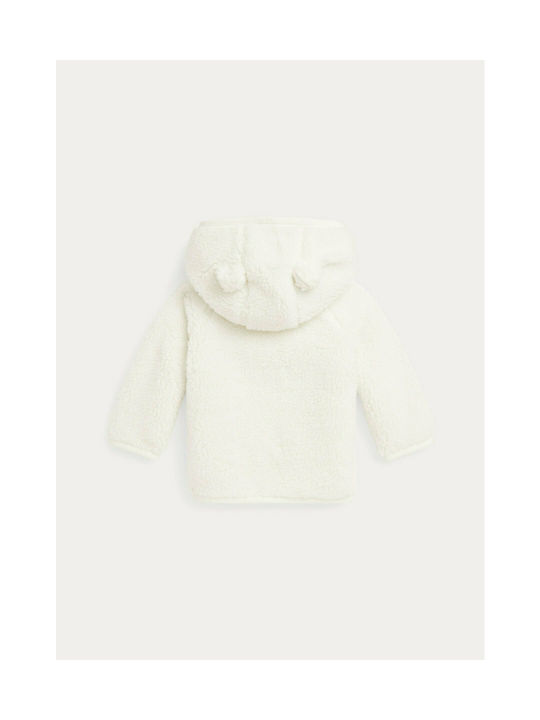 POLO RALPH LAUREN Baby Bear-Ear Teddy Fleece Jacket - Trophy Cream