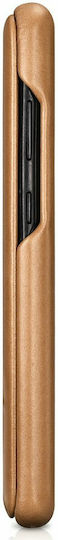 iCarer Curved Edge Vintage Folio Книга Кожа Khaki (Galaxy S20 Ultra)