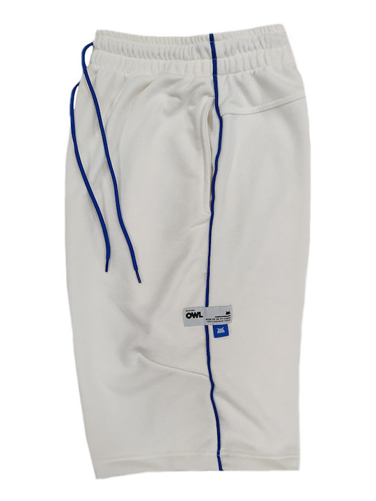 OWL Men's Athletic Shorts White