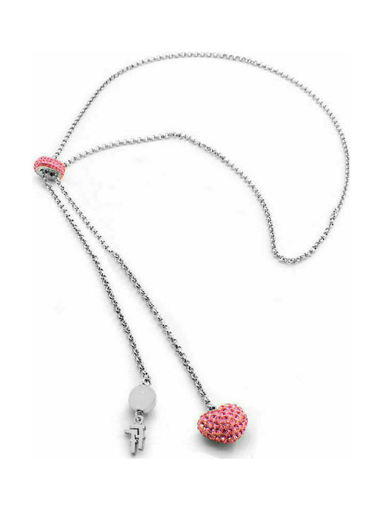 Folli Follie Necklace with design Heart from Silver