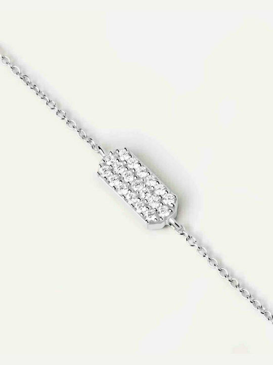 P D Paola Damen Armband Kette Icy aus Silber mit Zirkon