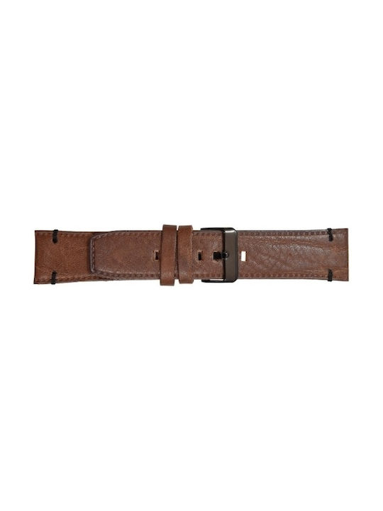 Tzevelion Leather Strap Brown 24mm