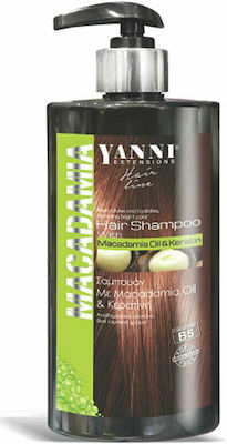 Yanni Extensions Macadamia Shampoos Reconstruction/Nourishment for All Hair Types 500ml