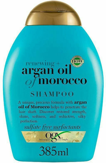 OGX Argan Oil Of Morocco Σαμπουάν Αναδόμησης/Θρέψης & Ενυδάτωσης για Όλους τους Τύπους Μαλλιών 385ml