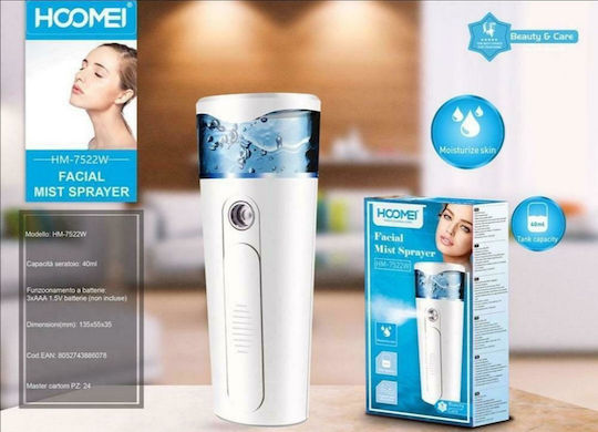 Hoomei Facial Mist Spray Σάουνα Προσώπου Λευκό HM-7522W
