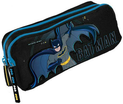 Graffiti Pencil Case with 2 Compartments Black